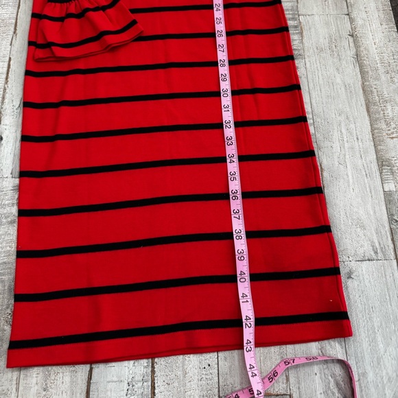 Ralph Lauren Bold Red and Blue Long Bell Sleeve Dress - Picture 6 of 10